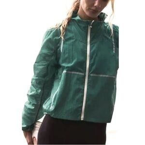 (A11) Free People Great Escape Run Black Windbreaker Jacket FP Movement, Size M